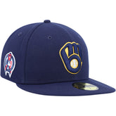 Milwaukee Brewers New Era 9/11 Memorial Side Patch 59FIFTY Fitted Hat for sale