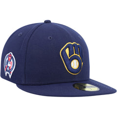 Milwaukee Brewers New Era 9/11 Memorial Side Patch 59FIFTY Fitted Hat for sale