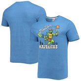 Dallas Mavericks Homage NBA x Teenage Mutant Ninja Turtles Tri-Blend T-Shirt Royal
