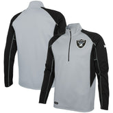Las Vegas Raiders Combine Authentic Two-a-Days Half-Zip Jacket - Silver - NFL