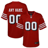 San Francisco 49ers Youth Alternate Custom Game Jersey - Scarlet - Nike