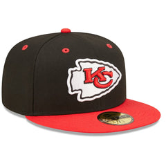 Kansas City Chiefs New Era Flipside 2Tone 59FIFTY Fitted Hat - Black/Red - NFL