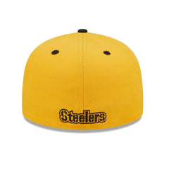 Pittsburgh Steelers New Era Flipside 2Tone 59FIFTY Fitted Hat - Gold/Black - NFL