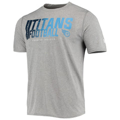 Tennessee Titans New Era Combine Authentic Game On T-Shirt - Heathered Gray - NFL