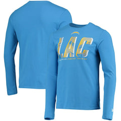 Los Angeles Chargers New Era Combine Authentic Static Abbreviation Long Sleeve T-Shirt - Powder Blue - NFL