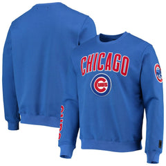 Chicago Cubs Pro Standard Stacked Logo Pullover Sweatshirt Discount