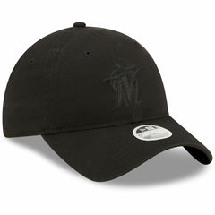Miami Marlins New Era Women's Black on Black Core Classic II 9TWENTY Adjustable Hat Discount