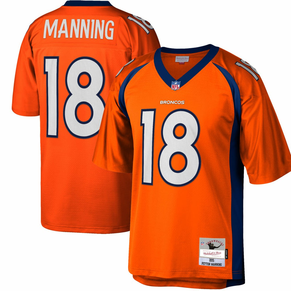 Peyton Manning Denver Broncos Big & Tall 2015 Retired Player Replica Jersey - Orange - Mitchell & Ness
