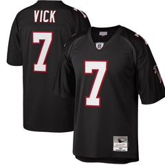 Michael Vick Atlanta Falcons Big & Tall 2002 Retired Player Replica Jersey - Black - Mitchell & Ness