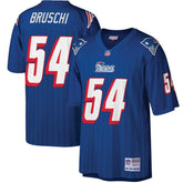 Tedy Bruschi New England Patriots Big & Tall 1996 Retired Player Replica Jersey - Royal - Mitchell & Ness