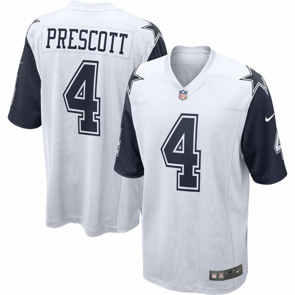 Dak Prescott Dallas Cowboys Alternate Game Team Jersey - White - Nike