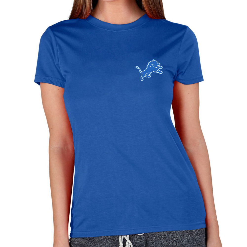 Detroit Lions Concepts Sport Women's Marathon Knit Lounge Top - Royal - NFL