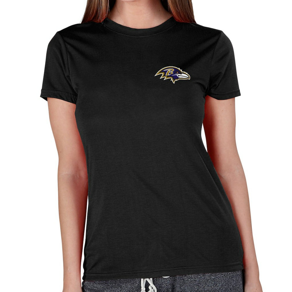 Baltimore Ravens Concepts Sport Women's Marathon Knit Lounge Top - Black - NFL
