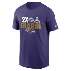 Baltimore Ravens Hometown Collection 2x Super Bowl Champions T-Shirt - Purple - Nike