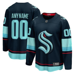 Seattle Kraken Fanatics Home Breakaway Custom Jersey - Deep Sea Blue | Fanatics online