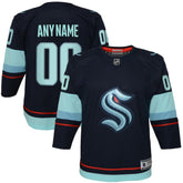 Seattle Kraken Youth Home Premier Custom Jersey - Navy | NHL sale
