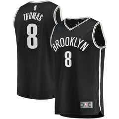 Fanatics Cam Thomas Brooklyn Nets 2021 NBA Draft First Round Pick Fast Break Replica Jersey Black Icon Edition