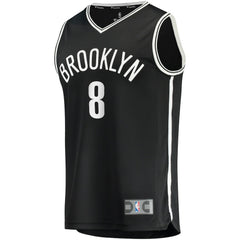 Fanatics Cam Thomas Brooklyn Nets 2021 NBA Draft First Round Pick Fast Break Replica Jersey Black Icon Edition