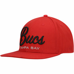Tampa Bay Buccaneers Pro Standard LV Super Bowl Champions Script Wordmark Snapback Hat - Red - NFL