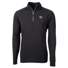 Jacksonville Jaguars Cutter & Buck Adapt Eco Knit Quarter-Zip Pullover Jacket - Black - NFL