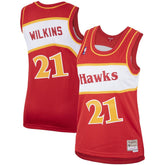 Mitchell & Ness Dominique Wilkins Atlanta Hawks Women's Hardwood Classics Swingman Jersey Red