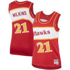 Mitchell & Ness Dominique Wilkins Atlanta Hawks Women's Hardwood Classics Swingman Jersey Red