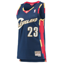 Mitchell & Ness LeBron James Cleveland Cavaliers Women's Hardwood Classics Swingman Jersey Navy