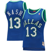Mitchell & Ness Steve Nash Dallas Mavericks Women's 1998/99 Hardwood Classics Swingman Jersey Blue