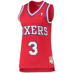 Mitchell & Ness Allen Iverson Philadelphia 76ers Women's 2002/03 Hardwood Classics Swingman Jersey Red