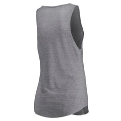 Fanatics Brooklyn Nets Women's Quality Time Open Scoop Neck Tri-Blend Tank Top Heathered Gray