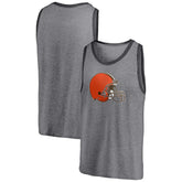 Cleveland Browns Famous Tri-Blend Tank Top - Heathered Gray/Heathered Charcoal - Fanatics