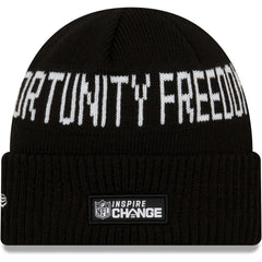 Cleveland Browns New Era Team Social Justice Cuffed Knit Hat - Black - NFL