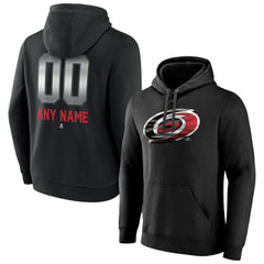 Carolina Hurricanes Personalized Midnight Mascot Logo Pullover Hoodie - Black | NHL Clearance