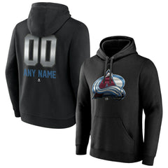 Colorado Avalanche Personalized Midnight Mascot Logo Pullover Hoodie - Black | NHL Lifestyle