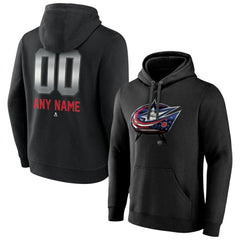 Columbus Blue Jackets Personalized Midnight Mascot Logo Pullover Hoodie - Black | NHL sale