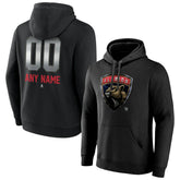 Florida Panthers Personalized Midnight Mascot Logo Pullover Hoodie - Black | NHL Clearance