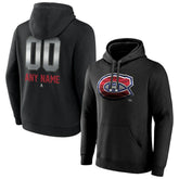 Montreal Canadiens Personalized Midnight Mascot Logo Pullover Hoodie - Black | NHL Clearance