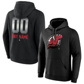 New Jersey Devils Personalized Midnight Mascot Logo Pullover Hoodie - Black | NHL Clearance