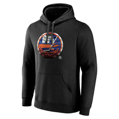 New York Islanders Personalized Midnight Mascot Logo Pullover Hoodie - Black | NHL online