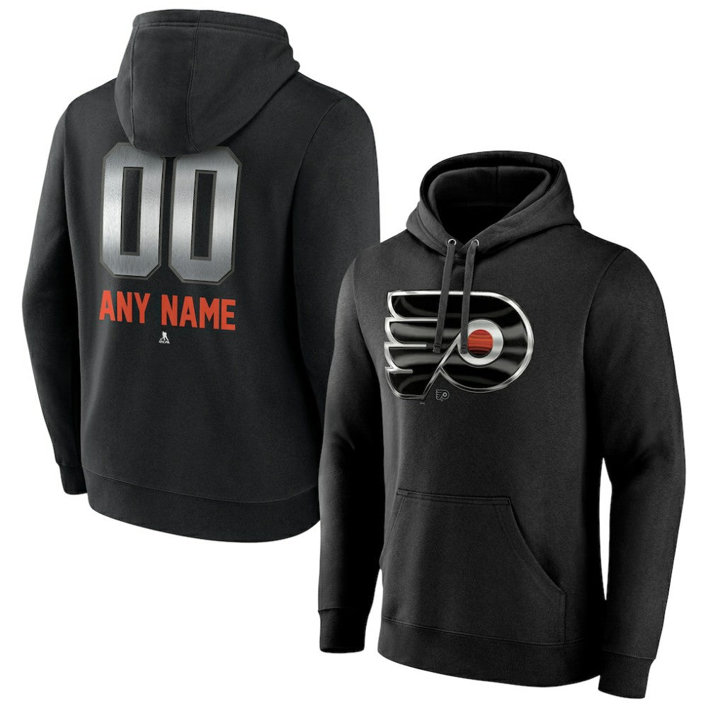 Philadelphia Flyers Personalized Midnight Mascot Logo Pullover Hoodie - Black | NHL on sale