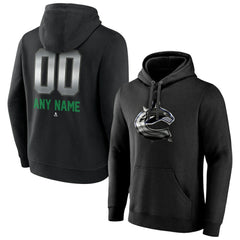 Vancouver Canucks Personalized Midnight Mascot Logo Pullover Hoodie - Black | NHL on sale