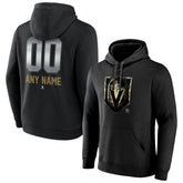 Vegas Golden Knights Personalized Midnight Mascot Logo Pullover Hoodie - Black | NHL Clearance