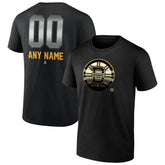 Boston Bruins Personalized Midnight Mascot Logo T-Shirt - Black | NHL sale