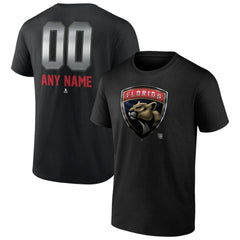 Florida Panthers Personalized Midnight Mascot Logo T-Shirt - Black | NHL on sale