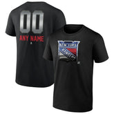 New York Rangers Personalized Midnight Mascot Logo T-Shirt - Black | NHL online