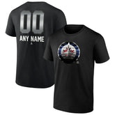 Winnipeg Jets Personalized Midnight Mascot Logo T-Shirt - Black | NHL online