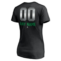 Vancouver Canucks Women's Personalized Midnight Mascot Logo V-Neck T-Shirt - Black | NHL on sale