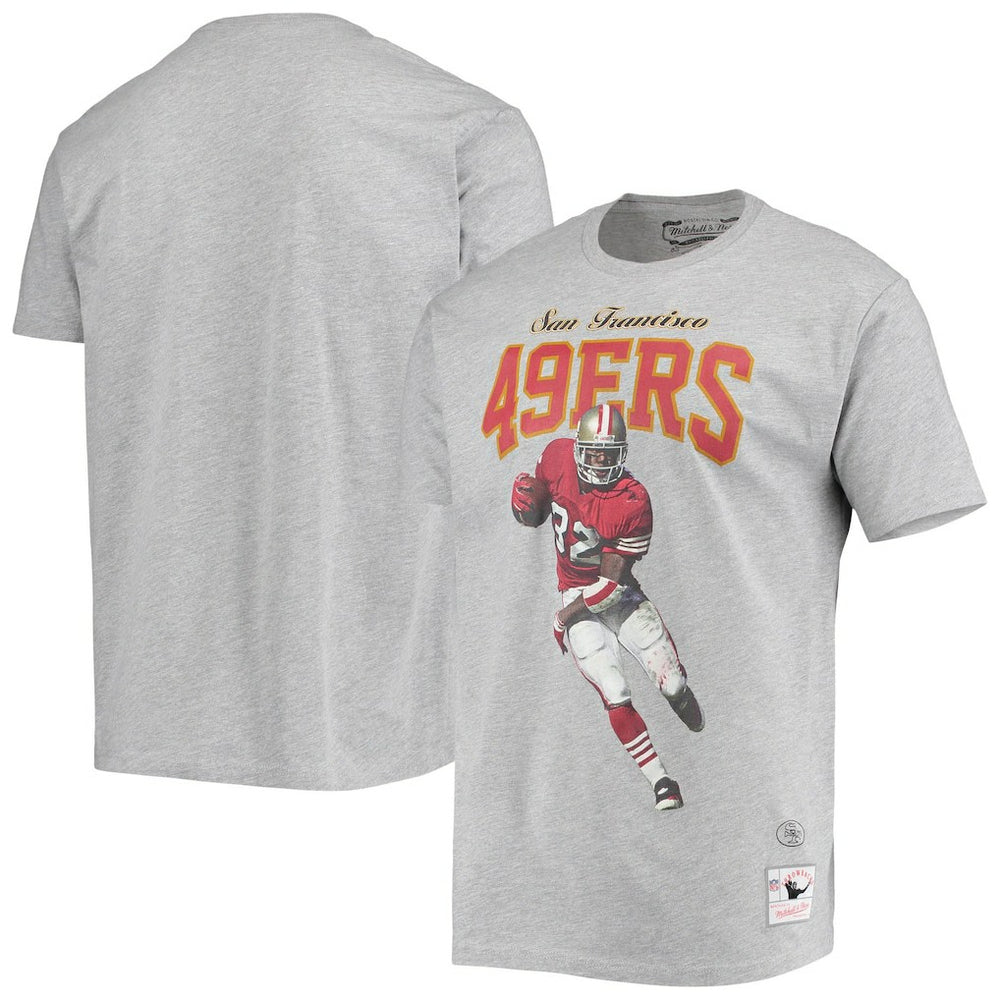 Ricky Watters San Francisco 49ers Player Graphics T-Shirt - Gray - Mitchell & Ness