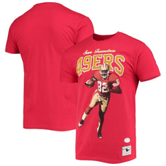 John Taylor San Francisco 49ers Player Graphics T-Shirt - Scarlet - Mitchell & Ness
