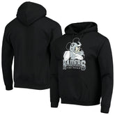Las Vegas Raiders Junk Food Disney Mickey Quarterback Pullover Hoodie - Black - NFL